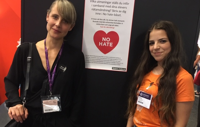 Ida Lithell journalisten som pratade om näthat på bokmässan och jag, Foto:Jenny Sköld Jenny Sköld