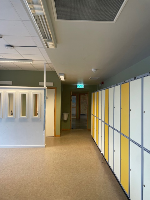 Korridor på Järvsö skolas högstadium Ellen Rolandsson