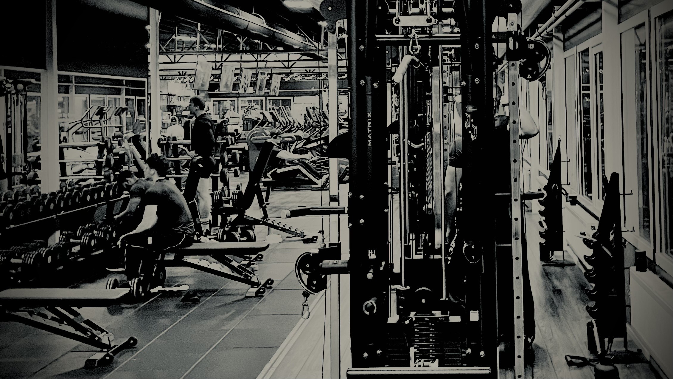 En helt vanlig eftermiddag på gymmet. Hugo Christensson