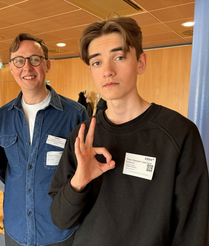 Bild på: Alexander Torin och Theo Hansson Foto av: Algot Eriksson